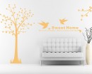 Tree with Bird Wall Decal Vinyl Tree Art Stickers
